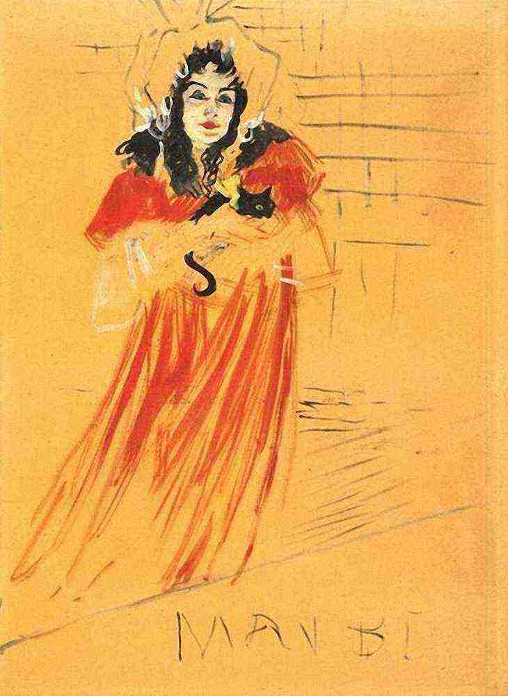 Toulouse Lautrec Miss May Belfort A4 Photo Print