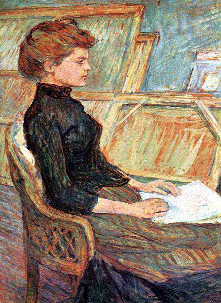Toulouse Lautrec Model Study Helene Vary A4 Photo Print