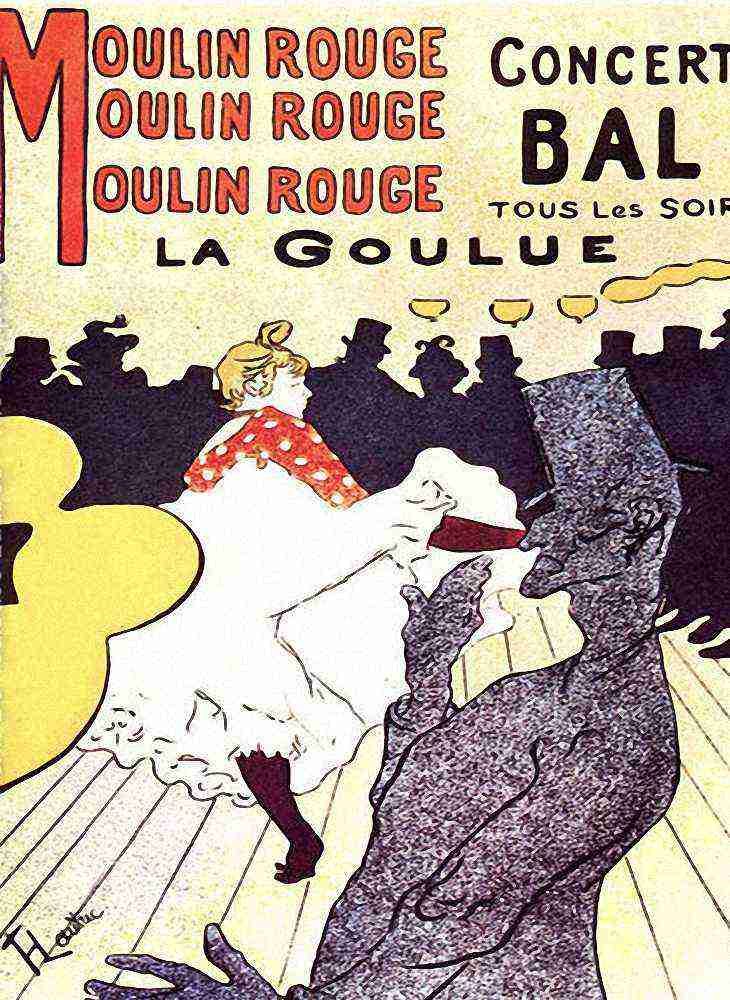 Toulouse Lautrec Moulin Rouge The Goulue A4 Photo Print