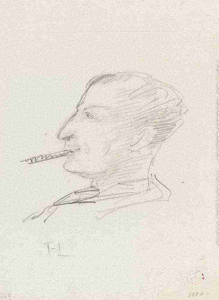 Toulouse Lautrec Portrait Recto A4 Photo Print
