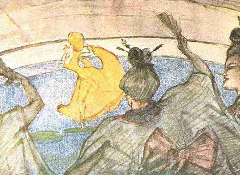 Toulouse Lautrec The Ballet Papa Chrysanthemem A4 Photo Print
