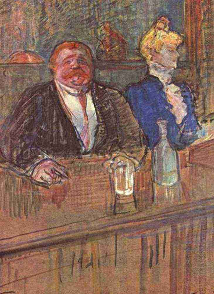 Toulouse Lautrec The Bar A4 Photo Print