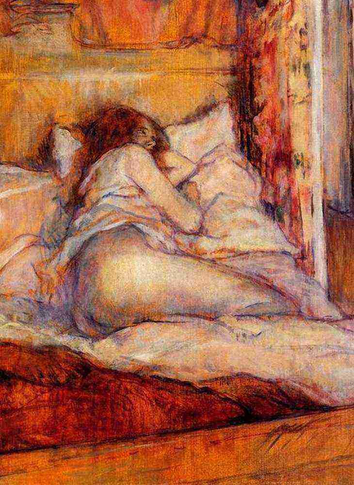 Toulouse Lautrec The Bed A4 Photo Print