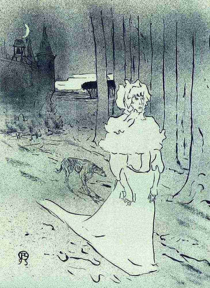Toulouse Lautrec The Chatelaine A4 Photo Print