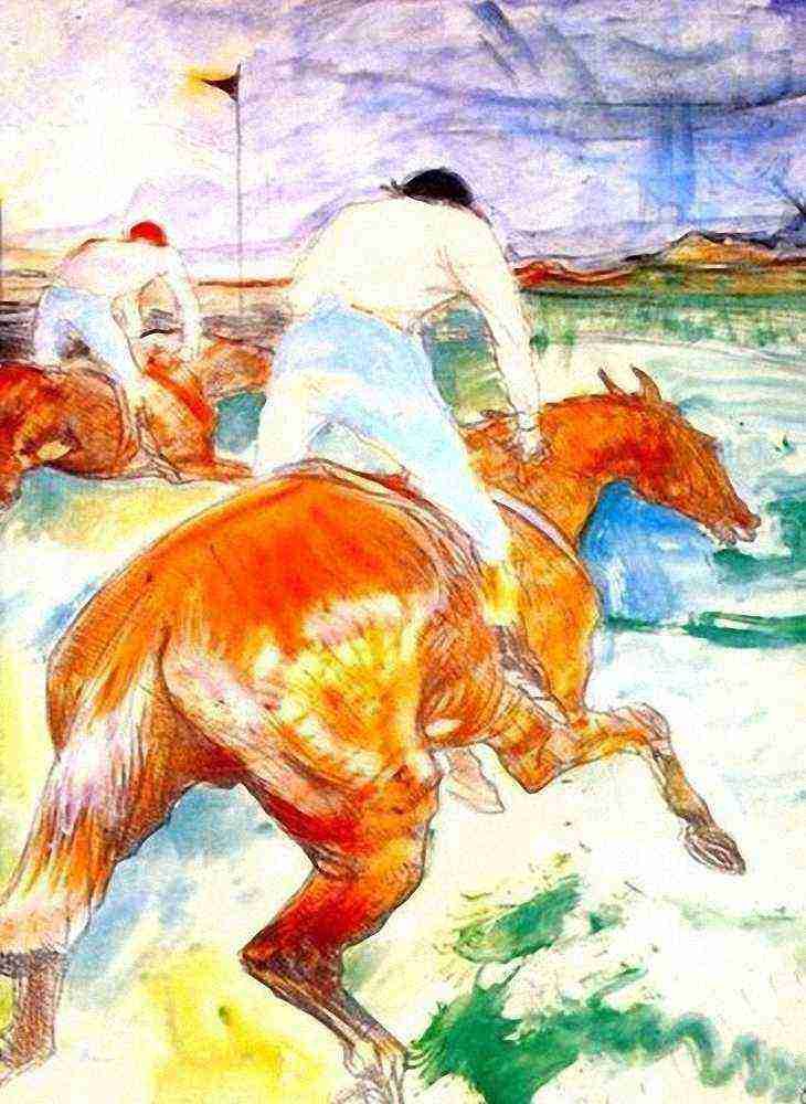 Toulouse Lautrec The Jockey A4 Photo Print