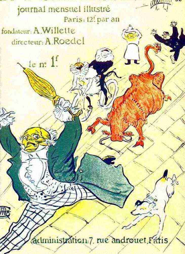 Toulouse Lautrec The Mad Cow A4 Photo Print