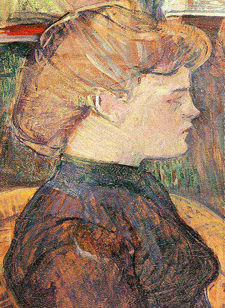 Toulouse Lautrec The Painter S Model Helene Vary In The Studio 1889 A4 Photo Print