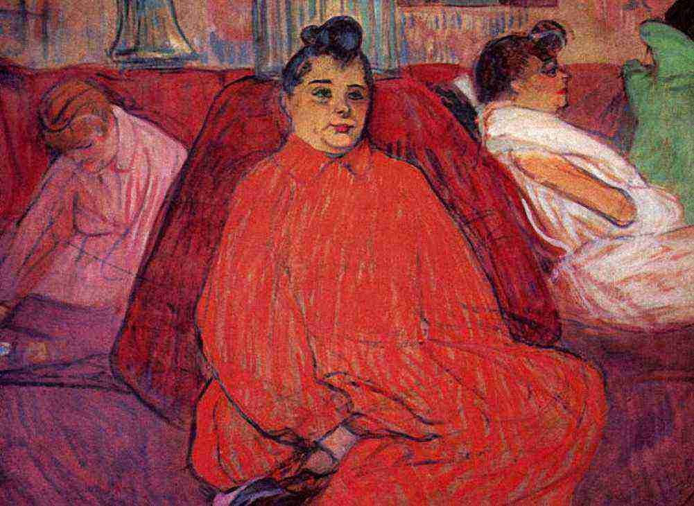 Toulouse Lautrec The Sofa 2 A4 Photo Print
