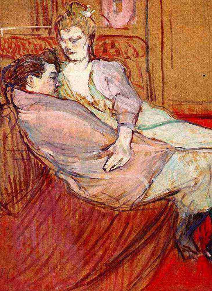 Toulouse Lautrec Two Friends A4 Photo Print