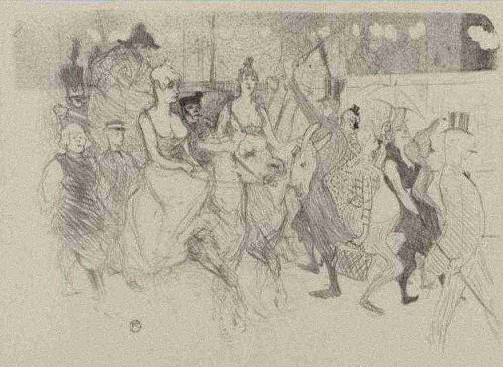 Toulouse Lautrec Une Redoute Au Moulin Rouge A4 Photo Print