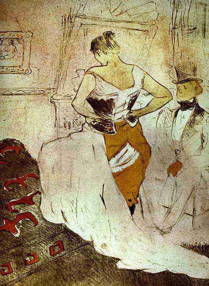 Toulouse Lautrec Woman Bust Or With Passing Conquest A4 Photo Print