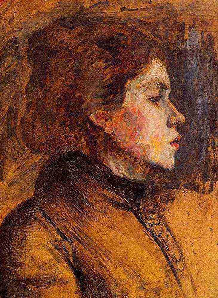 Toulouse Lautrec Woman S Head A4 Photo Print