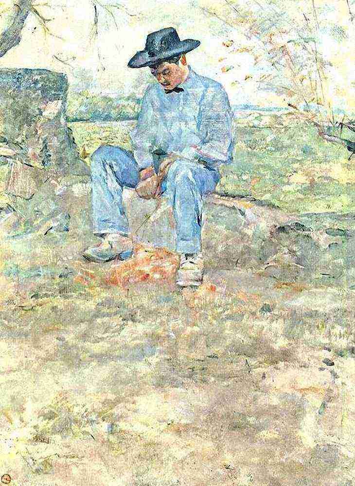 Toulouse Lautrec Young Routy At Celeyran A4 Photo Print