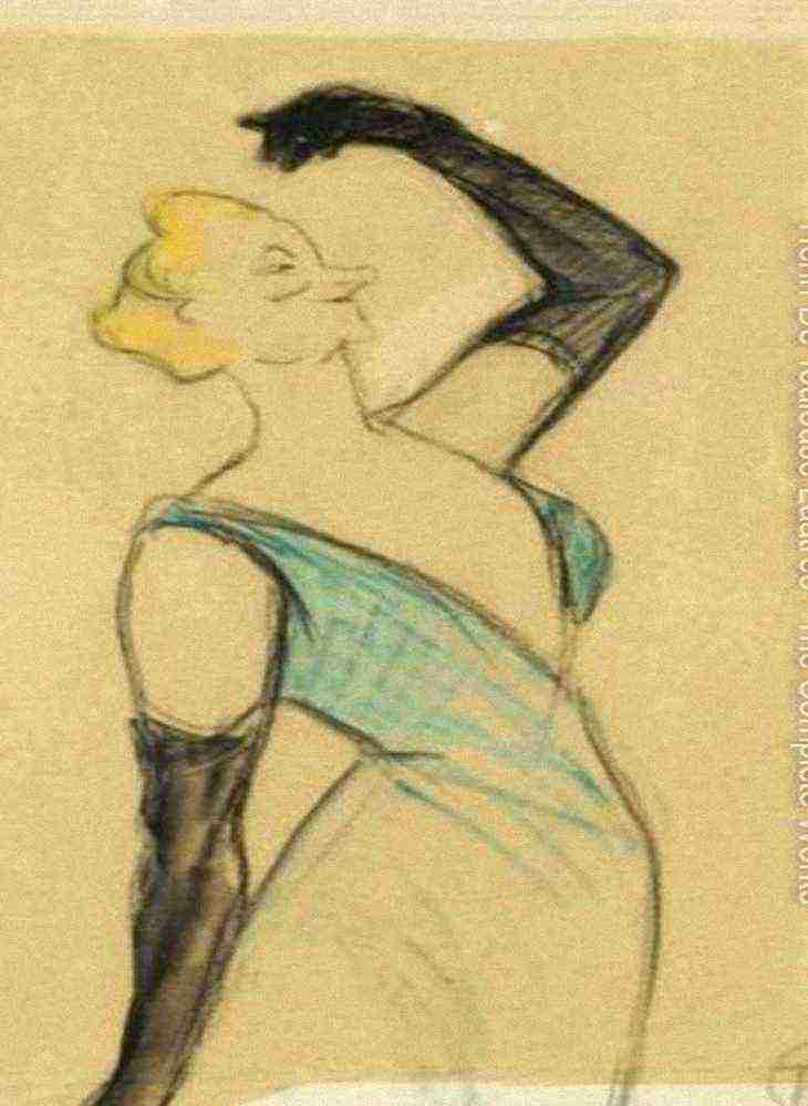 Toulouse Lautrec Yvette Guilbert 2 A4 Photo Print