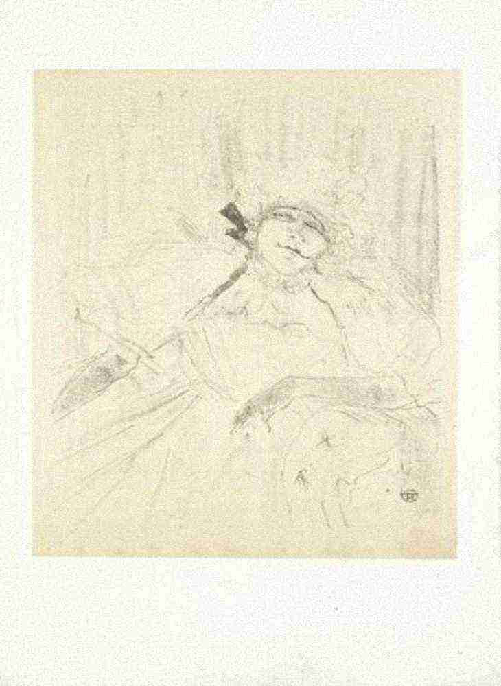 Toulouse Lautrec Yvette Guilbert Chanson Ancienne A4 Photo Print