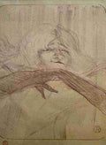 Toulouse Lautrec Yvette Guilbert Linger Longer Loo A4 Photo Print