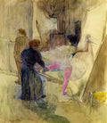 Toulouse Lautrec behind the scenes 1899 Art A4 Photo Print