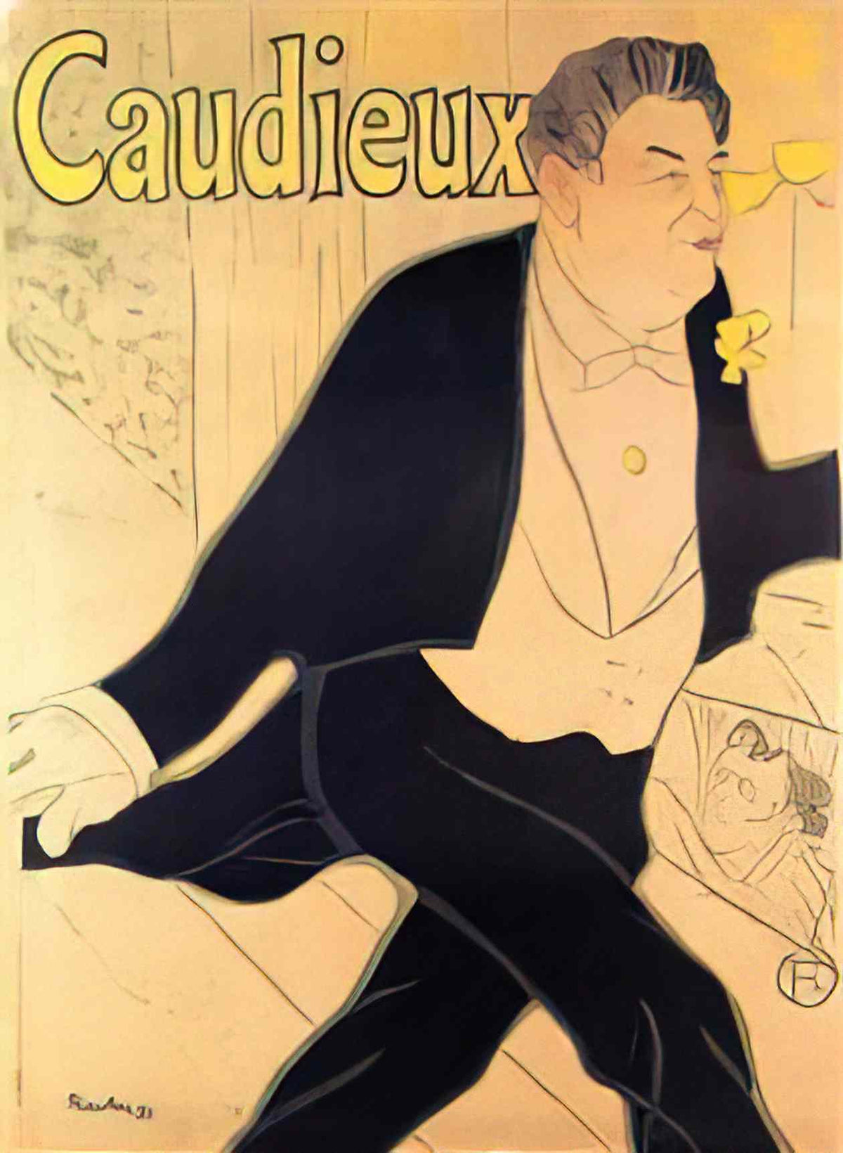 Toulouse Lautrec cadieux 1893 Art A4 Photo Print