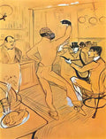 Toulouse Lautrec chocolat dancing in the irish and american bar Art A4 Photo Print