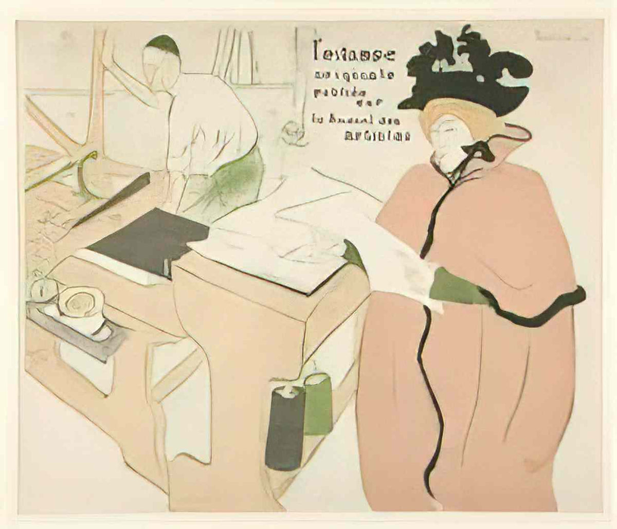 Toulouse Lautrec coverage of the original print 1893 Art A4 Photo Print