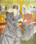 Toulouse Lautrec dancing at the moulin rouge 1897 Art A4 Photo Print