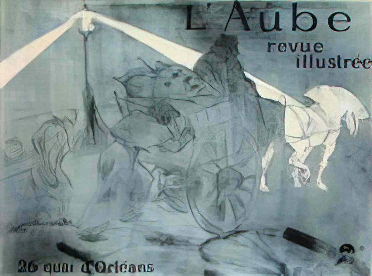 Toulouse Lautrec dawn 1896 Art A4 Photo Print