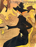 Toulouse Lautrec divan japonais 1893 Art A4 Photo Print