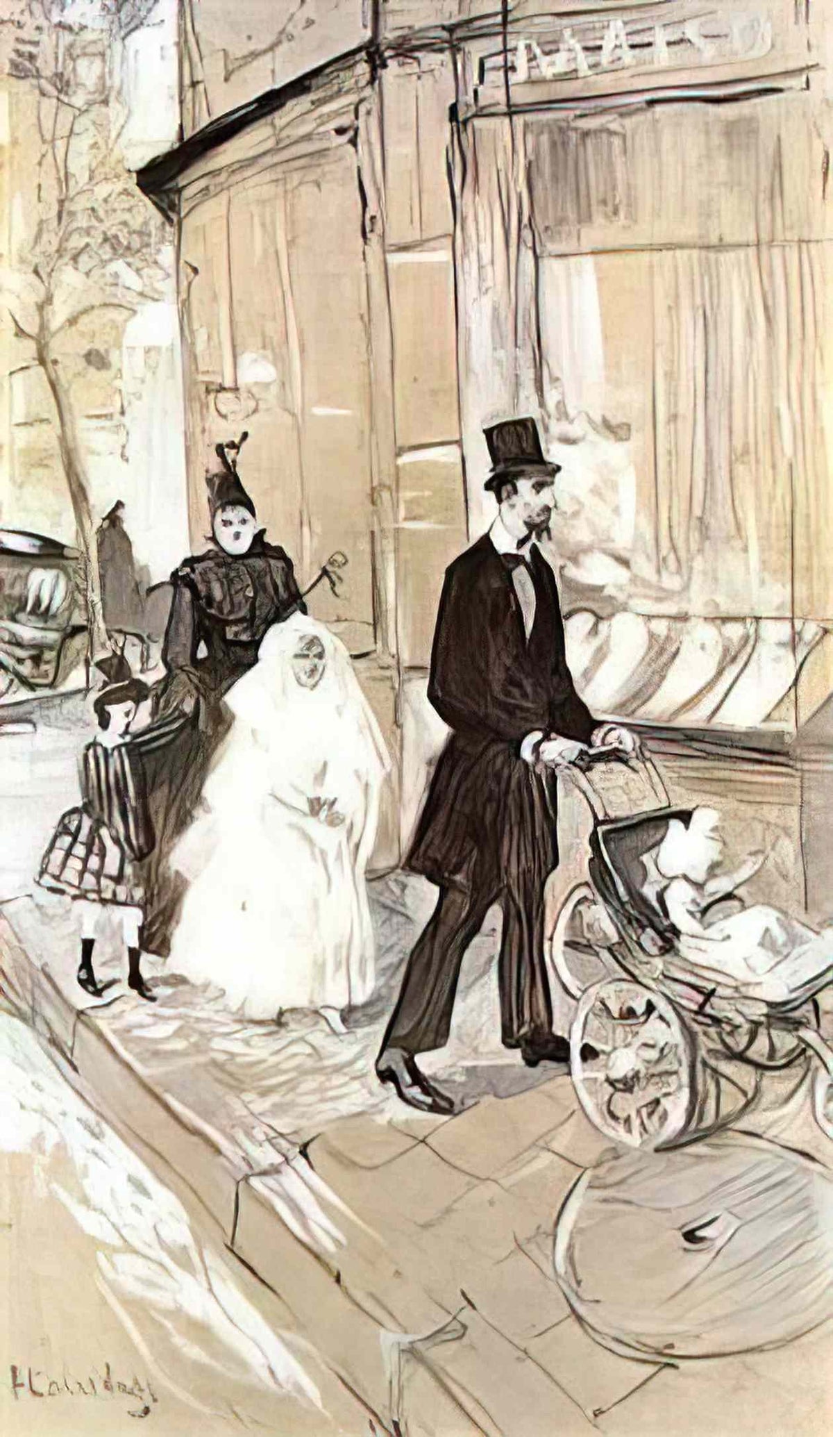 Toulouse Lautrec first comunion 1888 Art A4 Photo Print