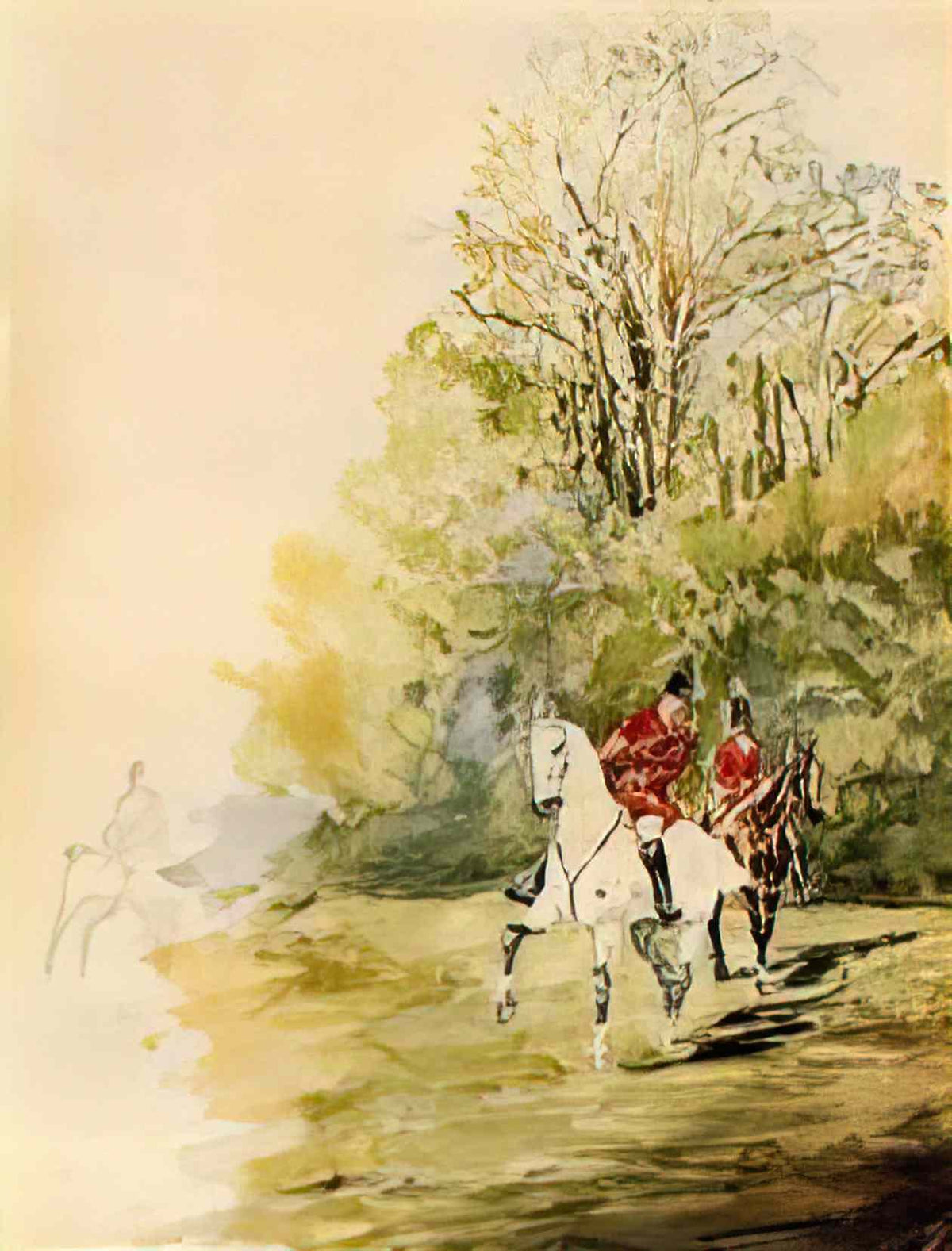 Toulouse Lautrec hunting 1880 Art A4 Photo Print