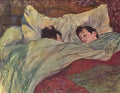 Toulouse Lautrec in bed 1893 Art A4 Photo Print