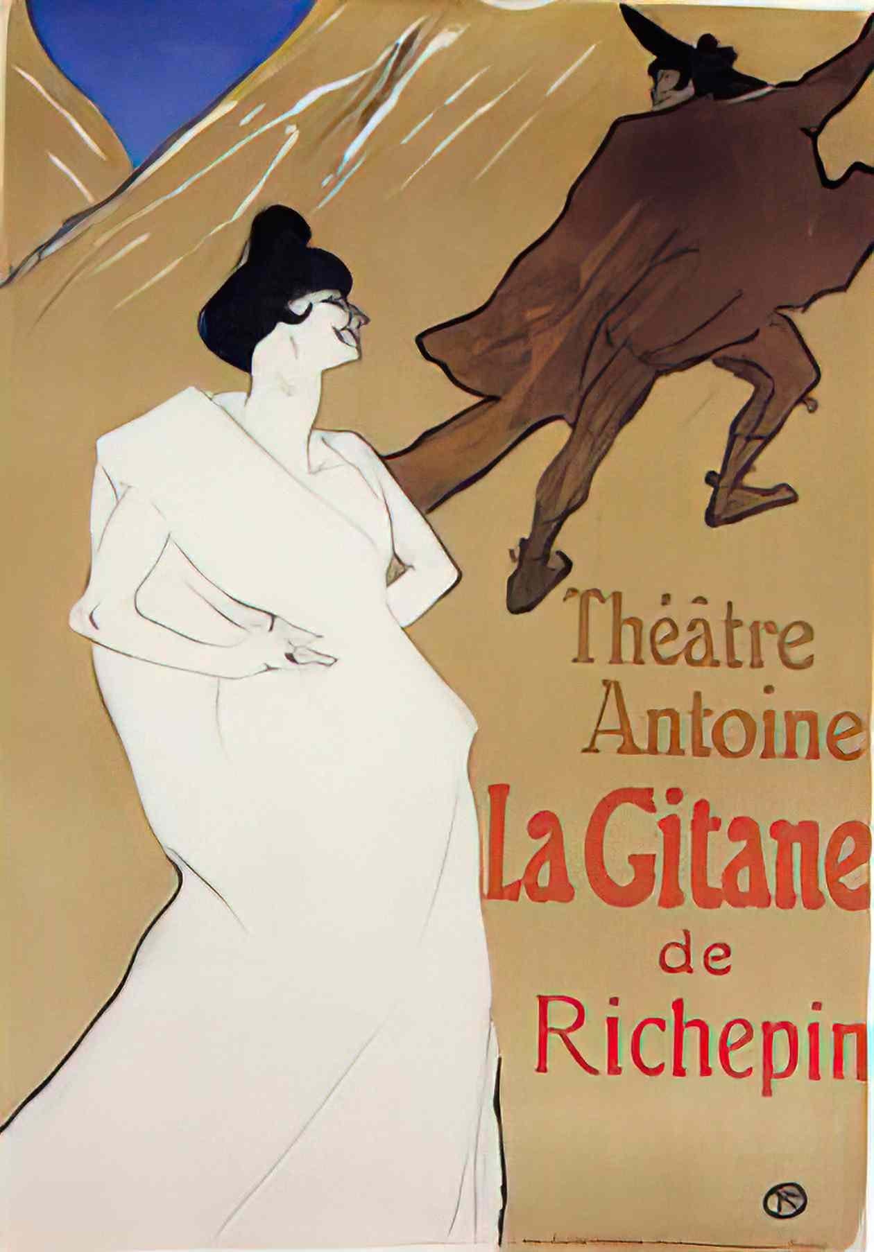 Toulouse Lautrec la gitane the gypsy 1899 Art A4 Photo Print