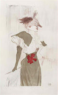 Toulouse Lautrec mademoiselle marcelle lender standing 1895 Art A4 Photo Print