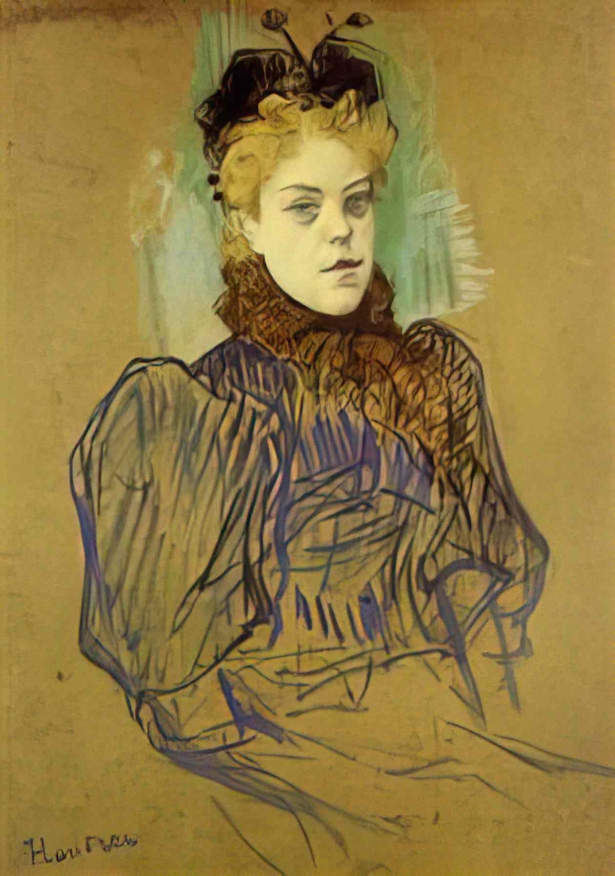Toulouse Lautrec may milton 1895 1 Art A4 Photo Print