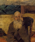 Toulouse Lautrec old man at celeyran 1882 Art A4 Photo Print