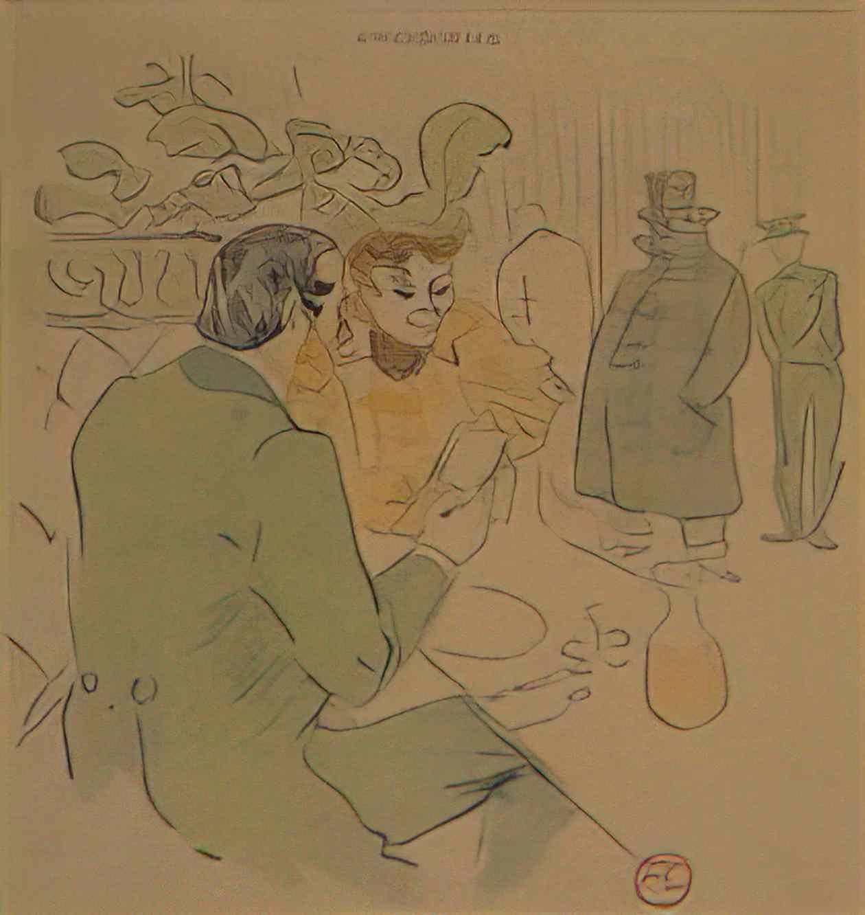 Toulouse Lautrec snobisme Art A4 Photo Print
