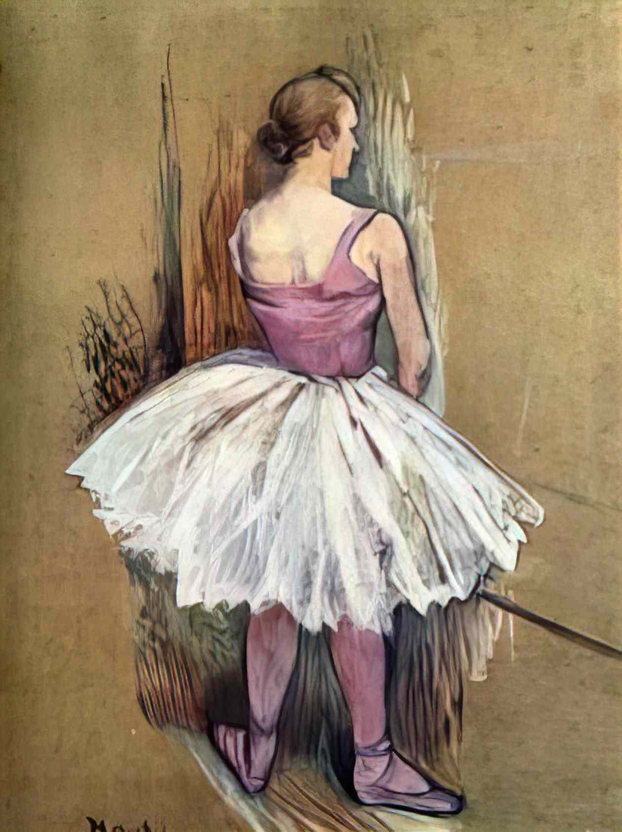 Toulouse Lautrec standing dancer 1890 Art A4 Photo Print