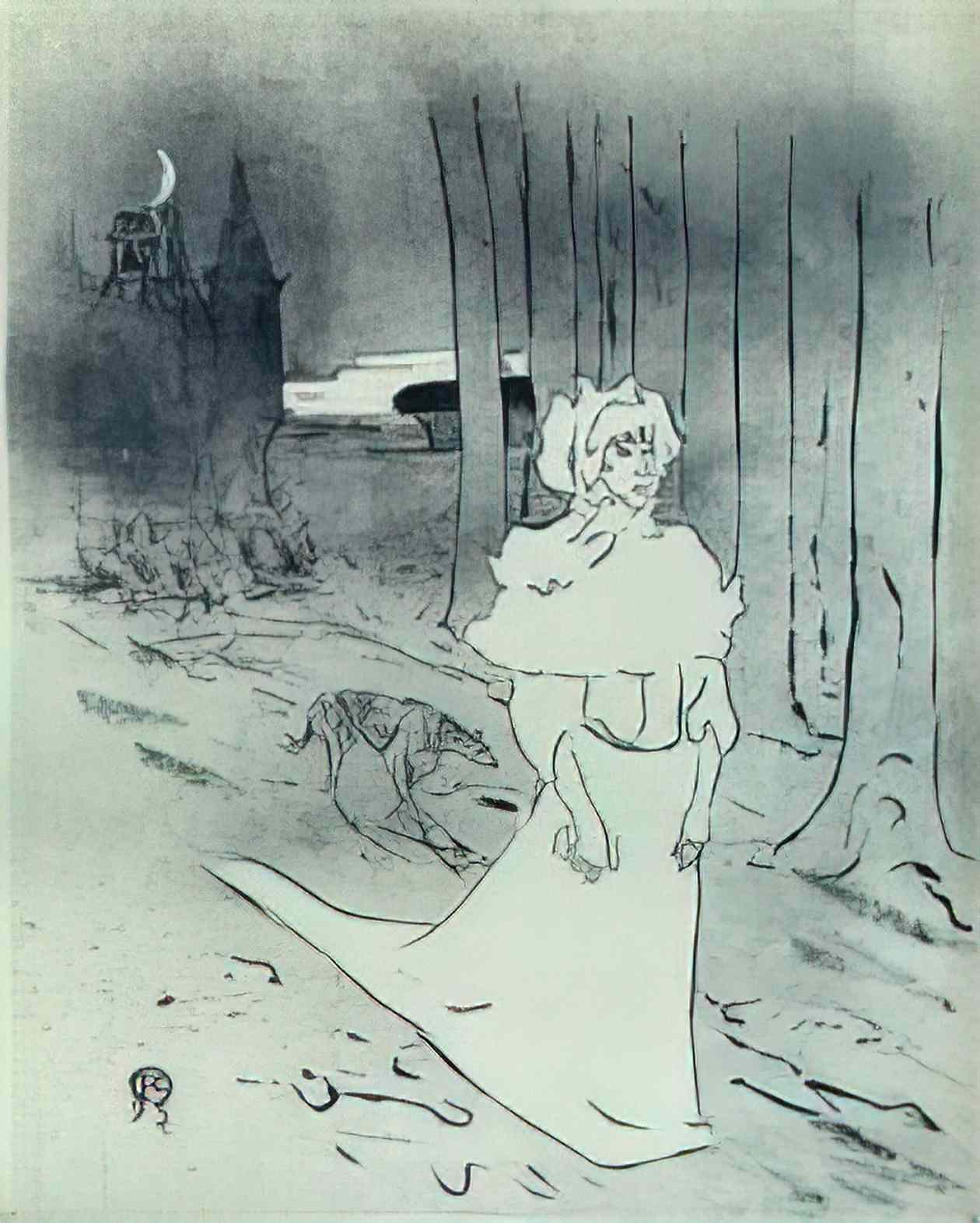 Toulouse Lautrec the chatelaine the tocsin 1895 Art A4 Photo Print