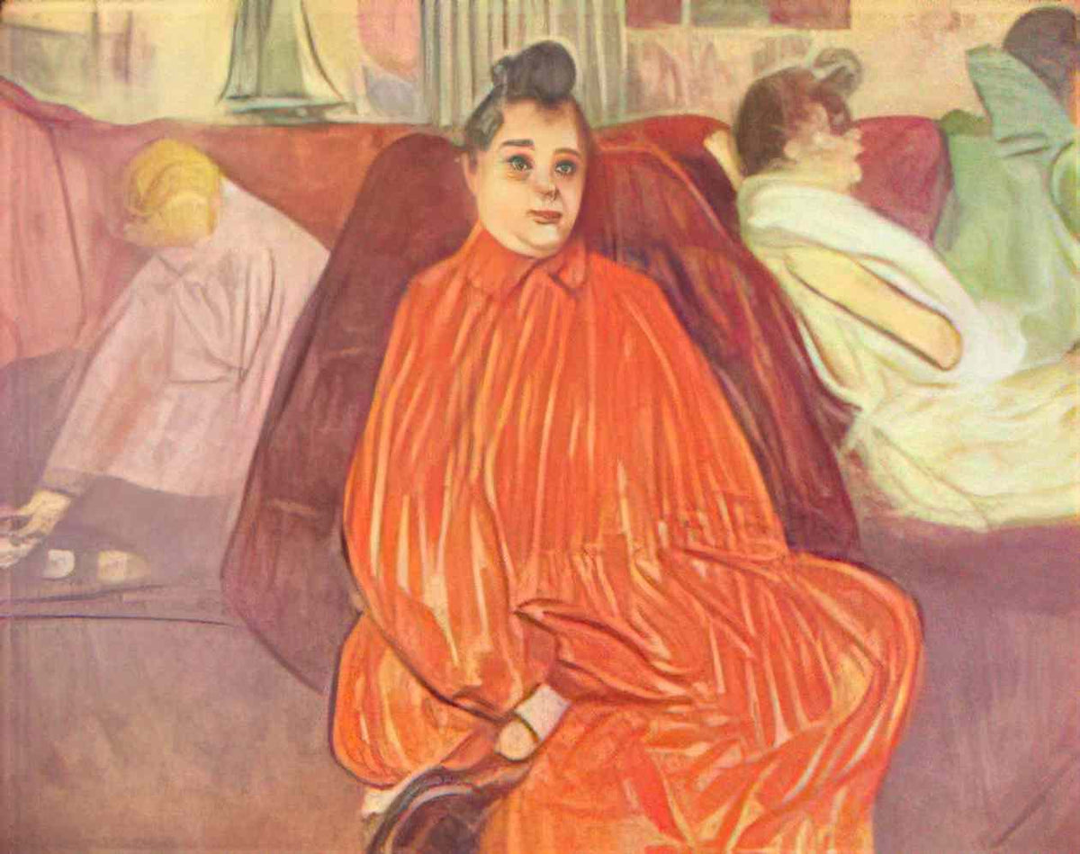 Toulouse Lautrec the divan 1893 Art A4 Photo Print