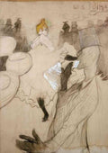 Toulouse Lautrec the goulue and valentin the boneless A4 Photo Print