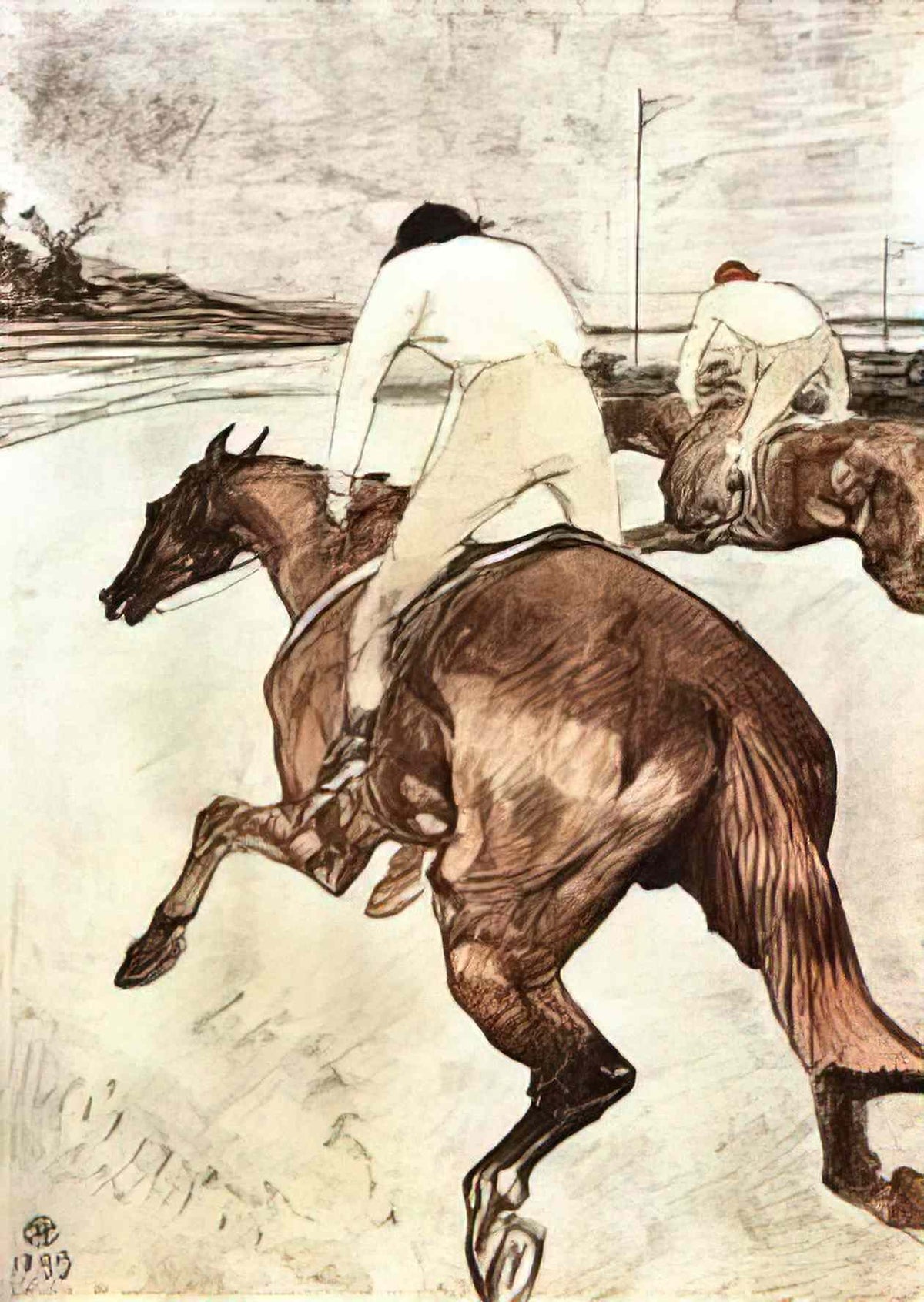 Toulouse Lautrec the jockey 1899 Art A4 Photo Print