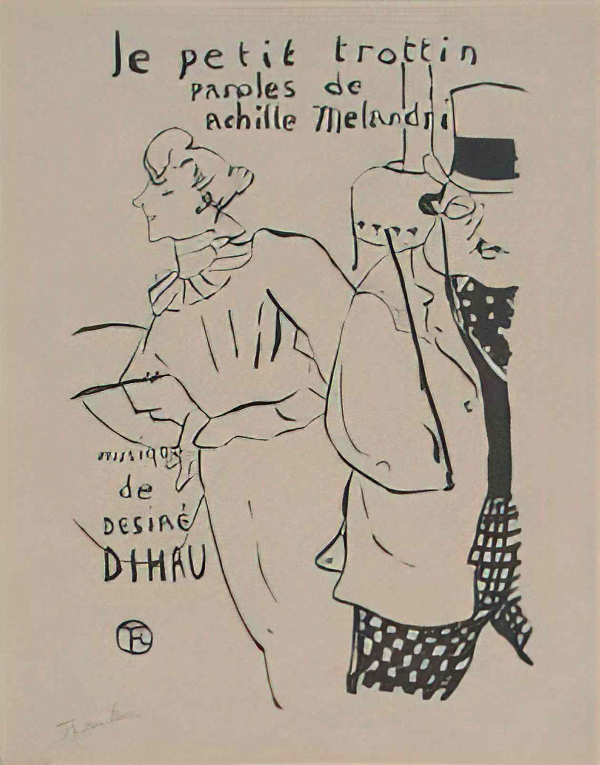Toulouse Lautrec the little trottin Art A4 Photo Print
