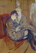 Toulouse Lautrec the two girlfriends 1894 Art A4 Photo Print