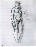 Toulouse Lautrec woman standing in semi profile 1883 Art A4 Photo Print