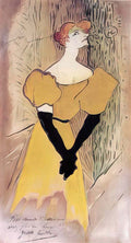 Toulouse Lautrec yvette guilbert 1895 Art A4 Photo Print