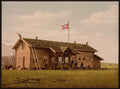 Tourists house Spitzbergen Vintage A4 Photo Print