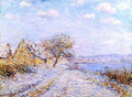 Tournedos Sur Seine Snow Frost Sun 1901 A4 Photo Print