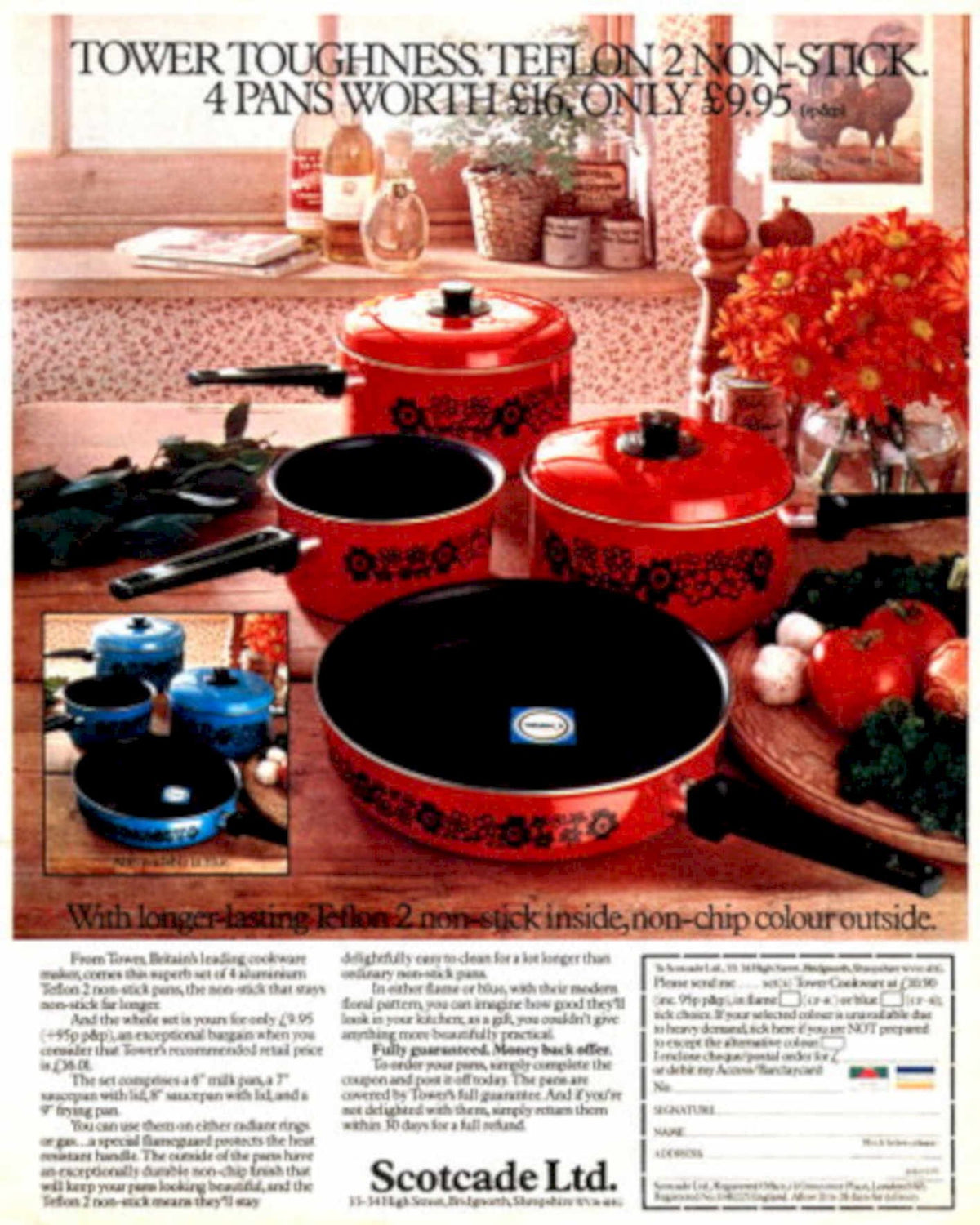 Tower Toughness Pans 1990s Vintage Retro Advert