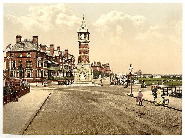 Tower and parade Skegness Vintage A4 Photo Print