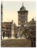 Tower arch Lubeck Vintage A4 Photo Print