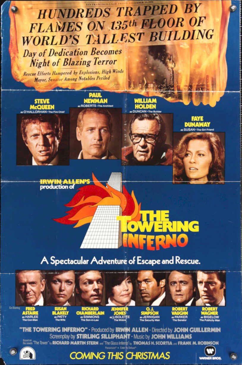 Toweringinferno3 Vintage Retro Advert Poster A4 Photo Print